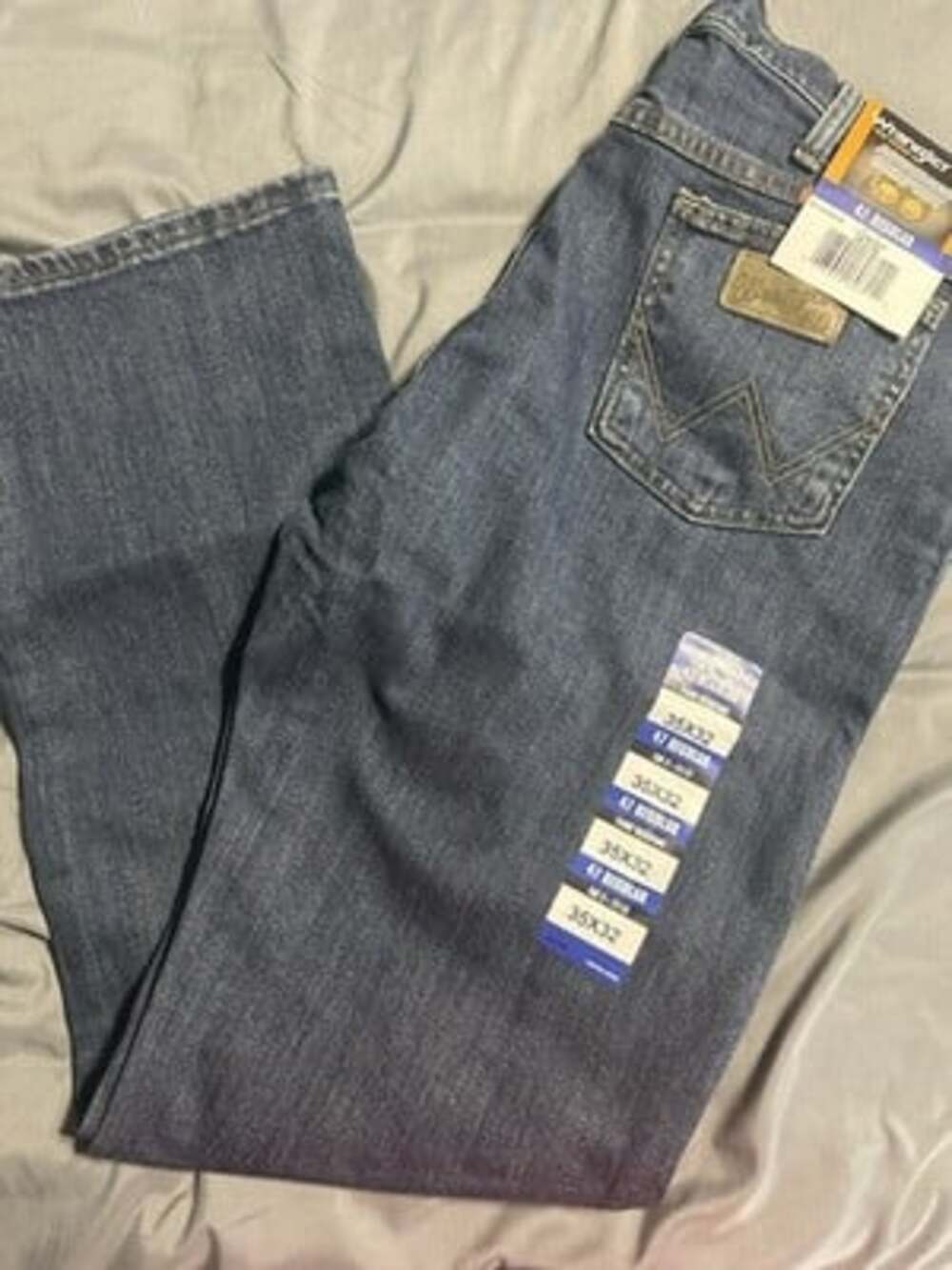 Wrangler FR CAT 2 Workwear Men’s Straight Jeans Regular Fit Dark Wash 5-Pocket